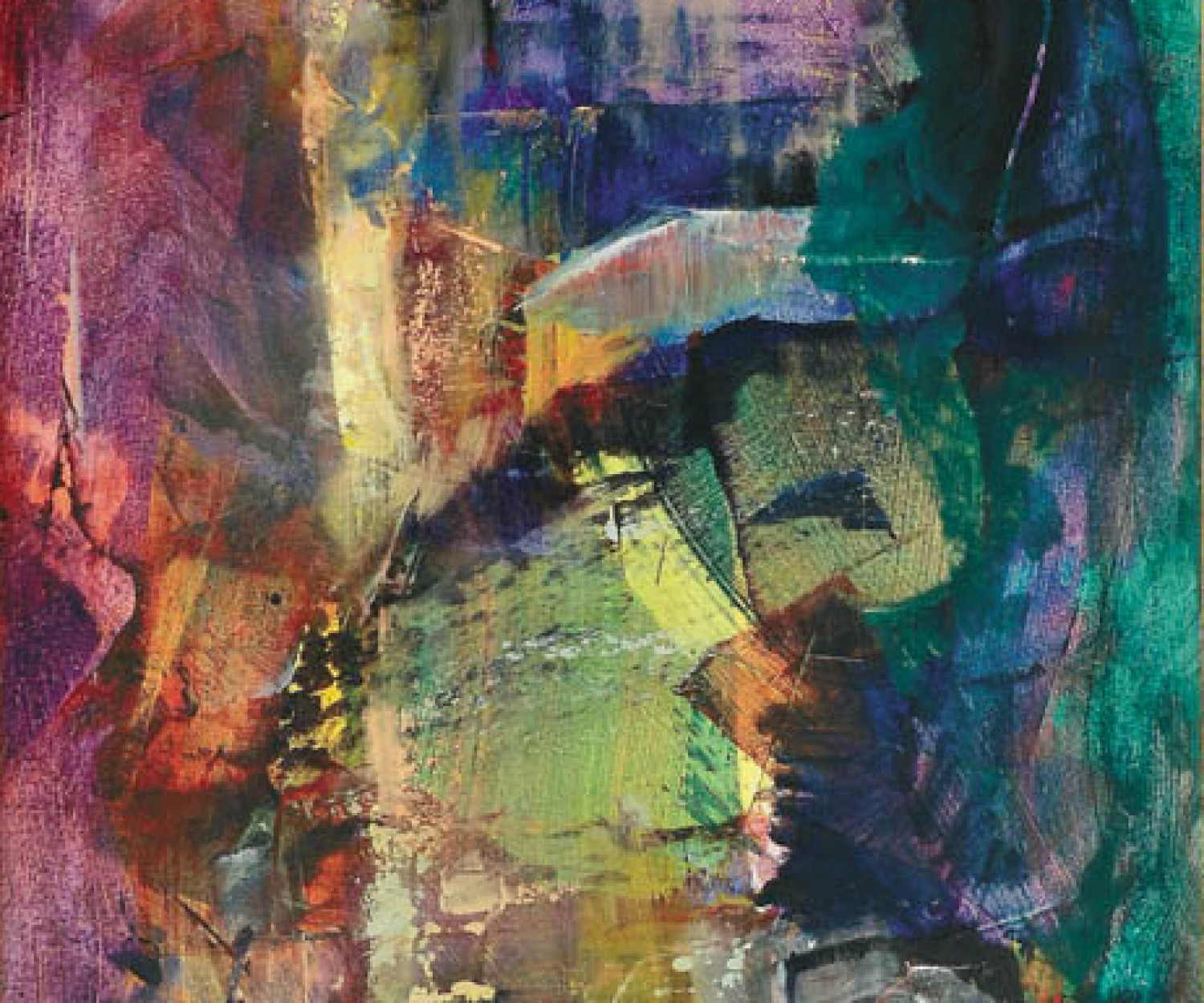 canal veneciano en verdes pintora aracely alarcon