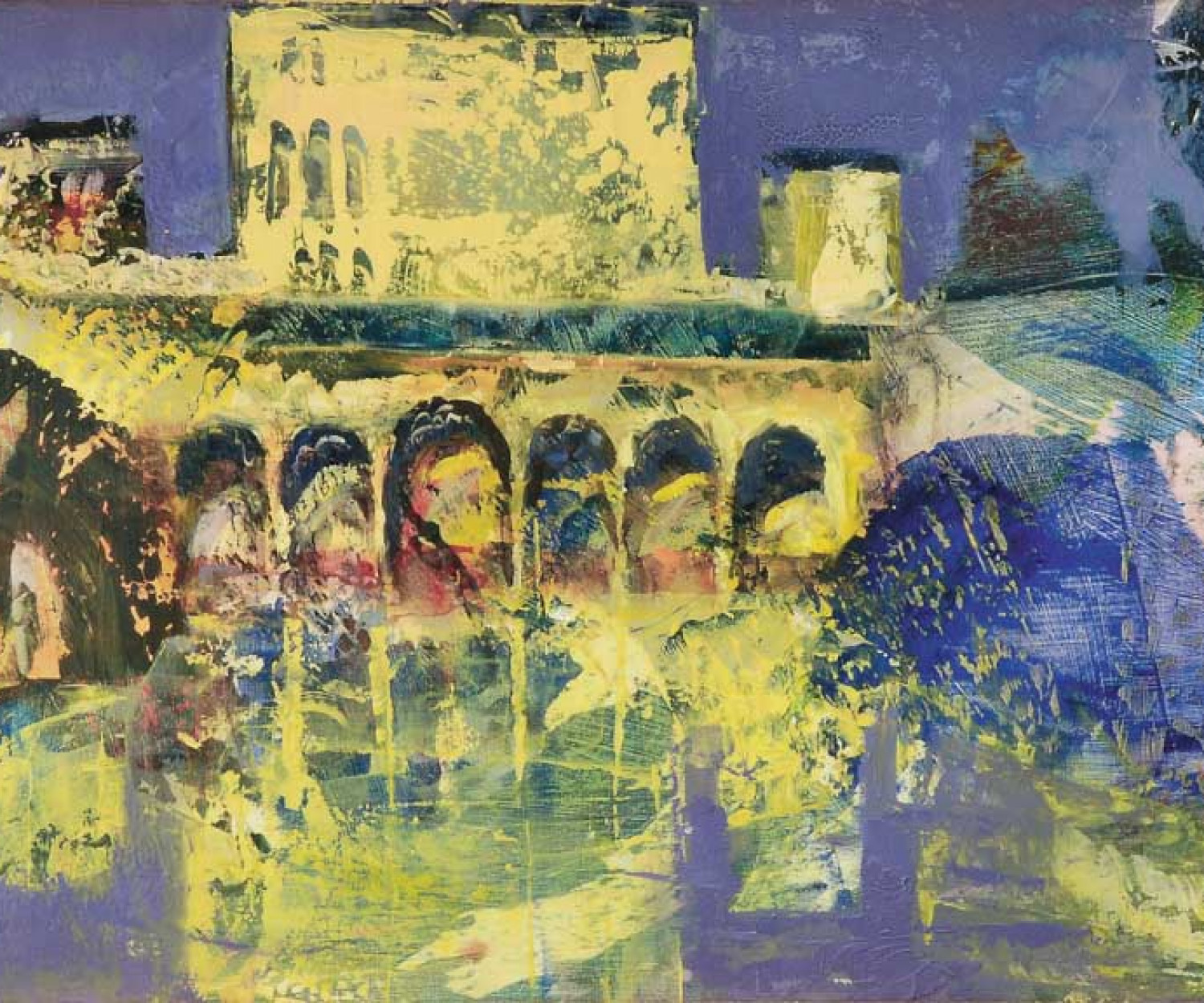 alhambra 2 cuadro por pintora aracely alarcon