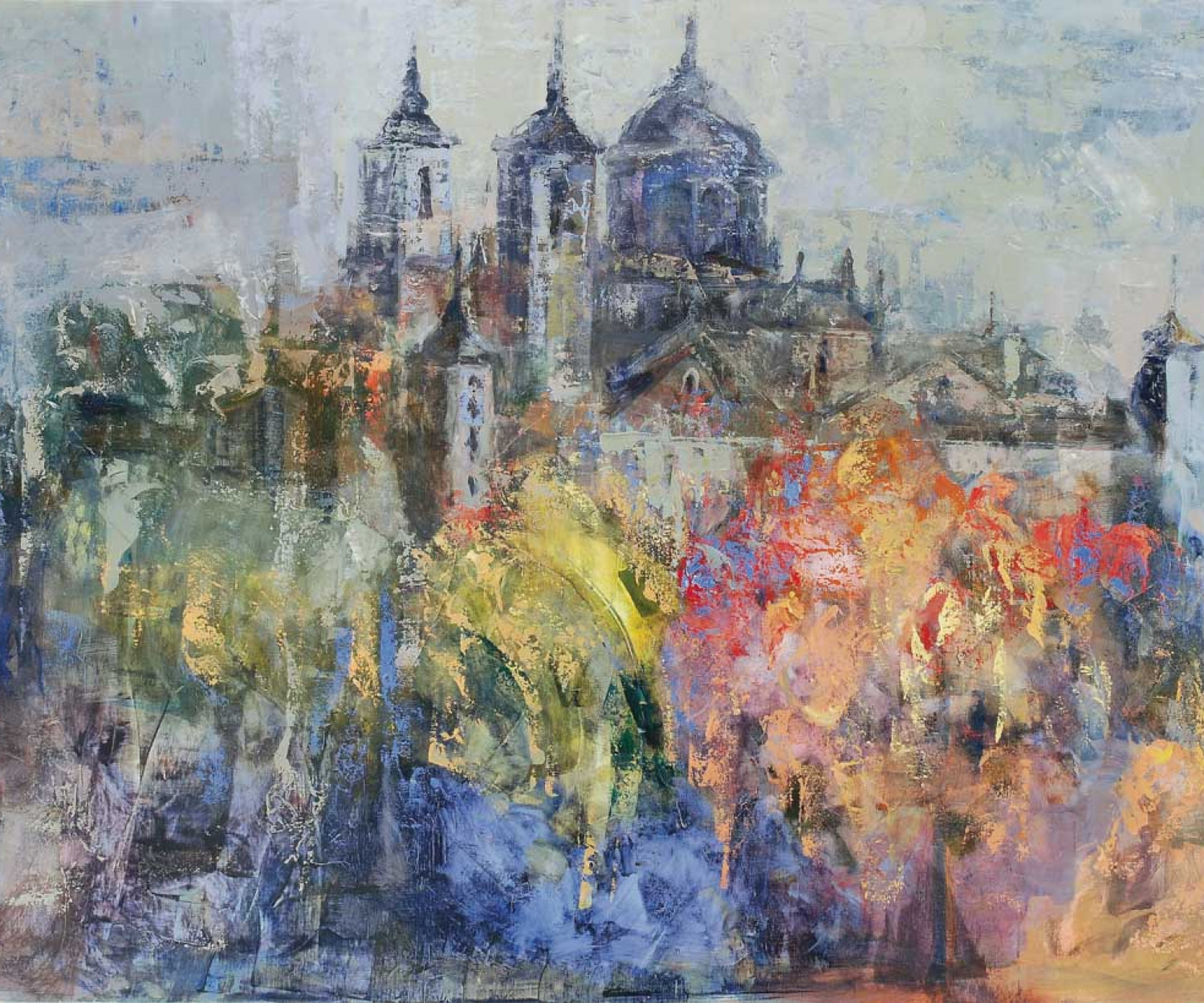 lloviendo en el escorial de madrid