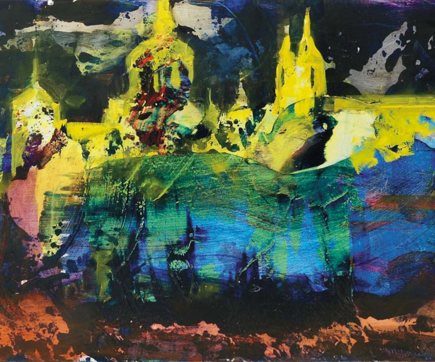 luz amarilla en el escorial madrid