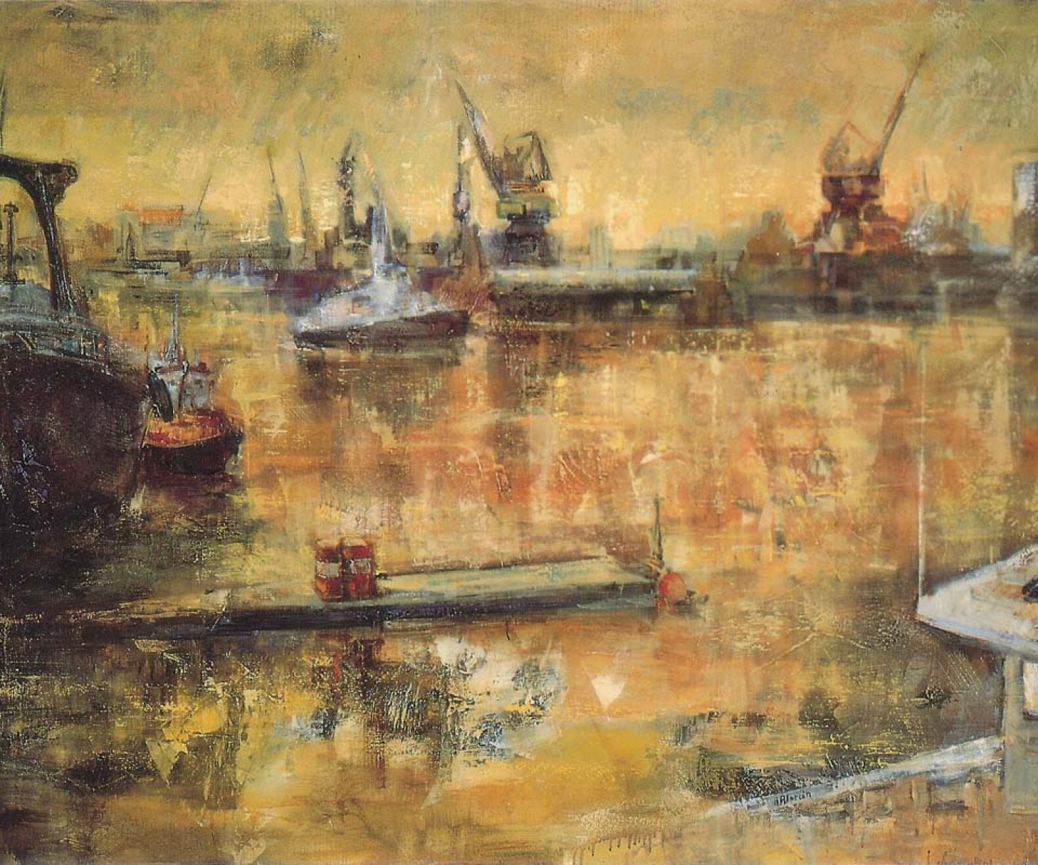 muelle de santander pintora aracely alarcon