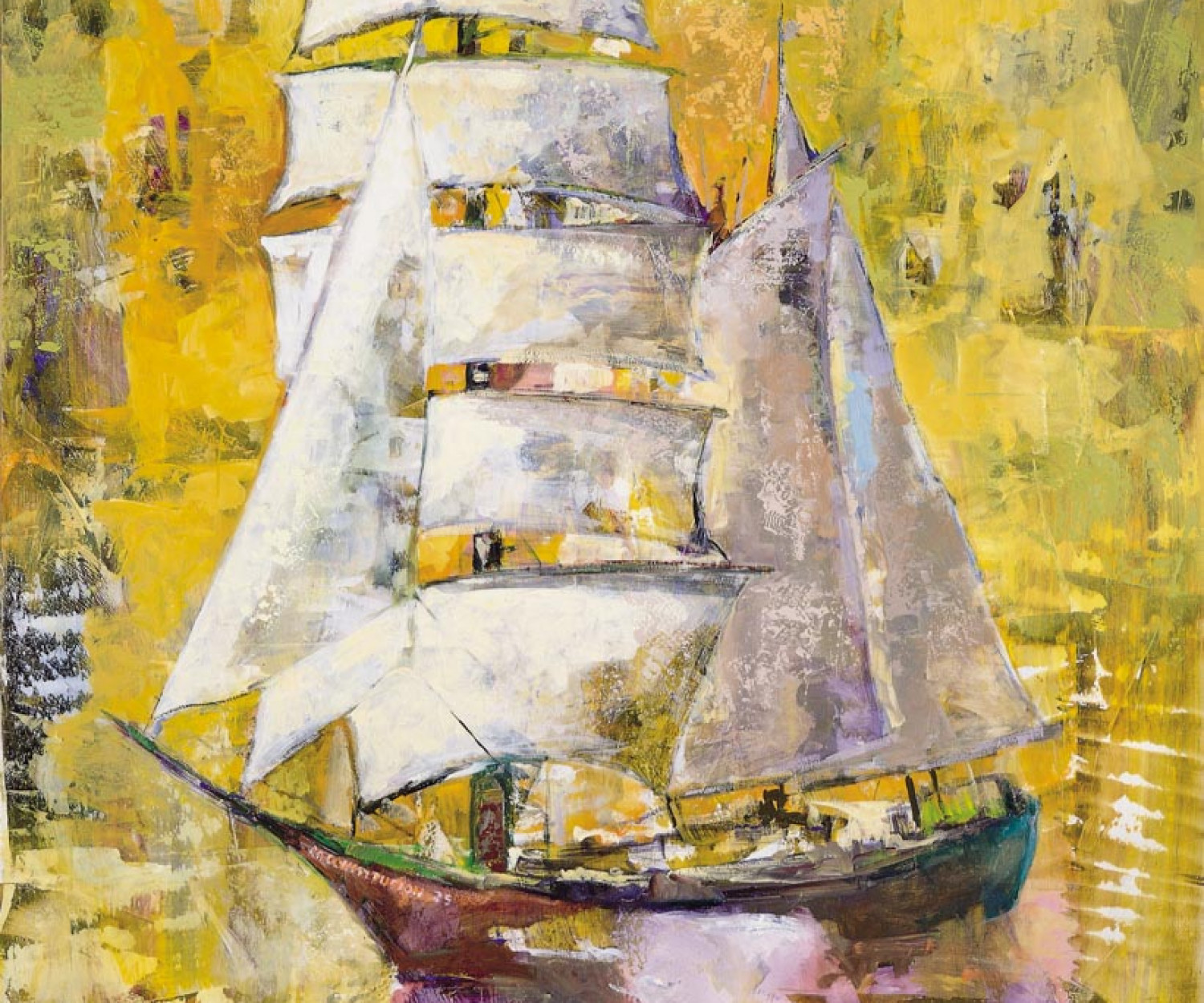 navegando XXV años cuadro de la pintora aracely alarcon