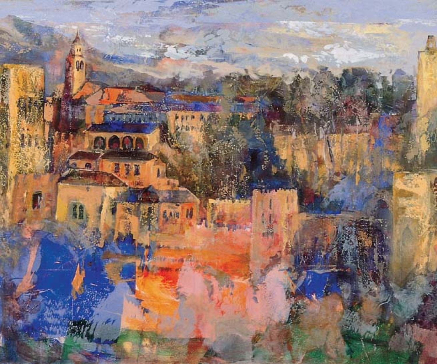 paisaje de granada pintora aracely alarcon